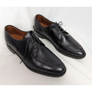 Allen Edmonds sz. 7.5 D LASALLE Split-Toe Oxfords Black Mens Dress Shoes Classic